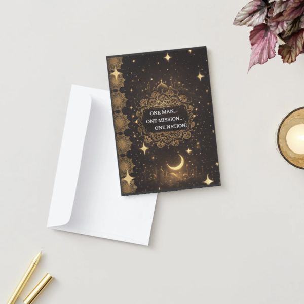 One Man… One Mission… One Nation – Inspirational Card (5×7)