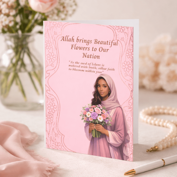 Welcome Home, Sister – Shahada Celebration Card (5×7)