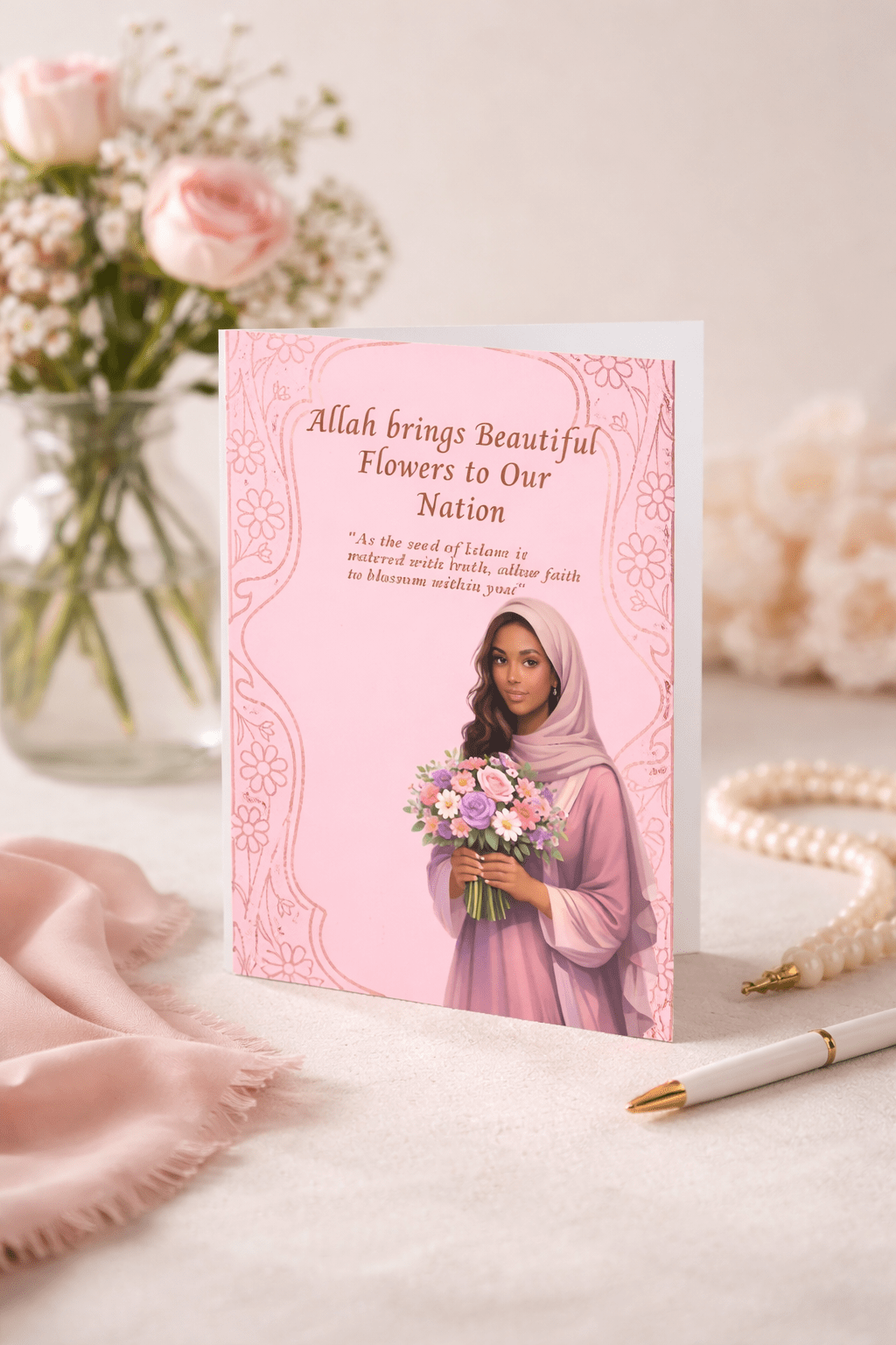 Welcome Home, Sister – Shahada Celebration Card (5×7)
