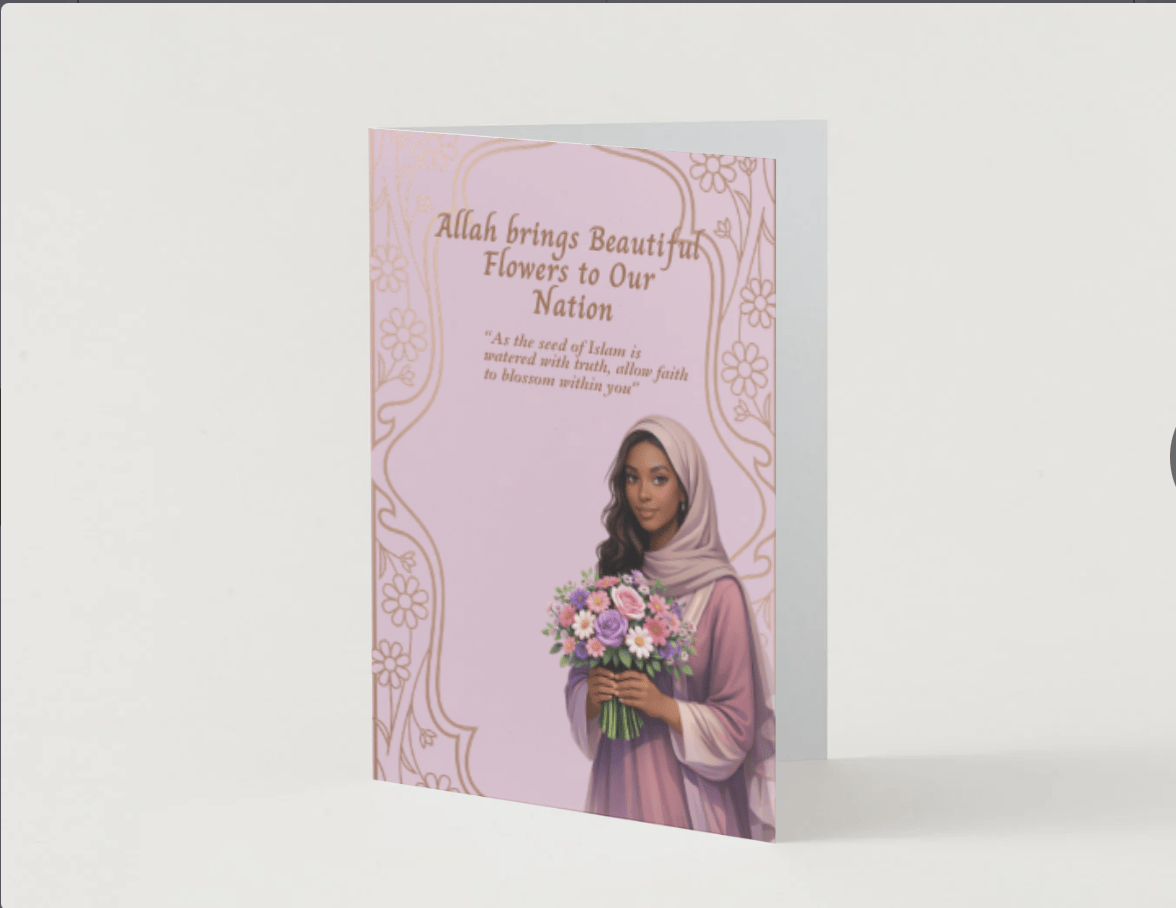 Welcome Home, Sister – Shahada Celebration Card (5×7) - Image 2