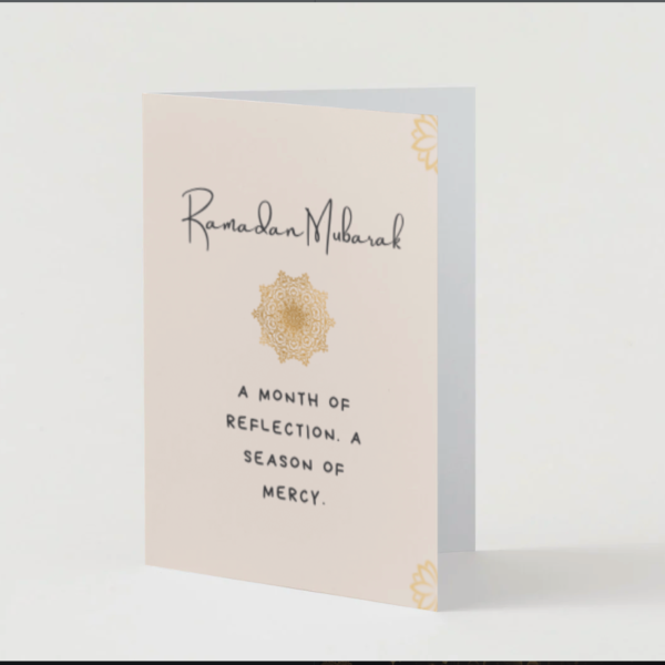 Ramadan Mubarak – Reflection & Mercy Card (5×7)