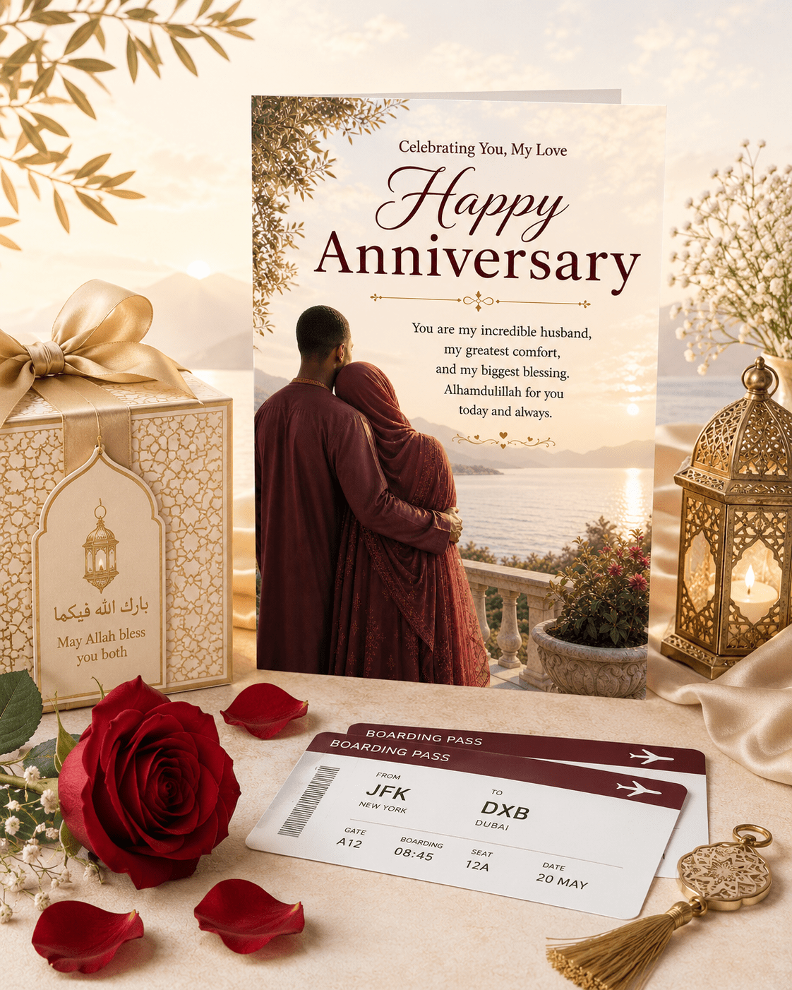 Husband Greatest Blessing — Anniversary Card